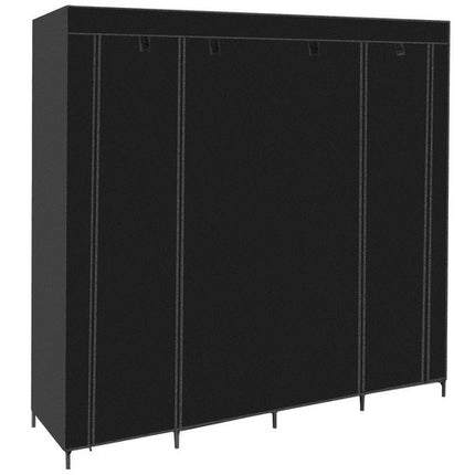 Ruhhy Opvouwbare Stoffen Kledingkast - XXL - 170x170 cm - Zwart