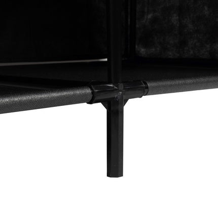 Ruhhy Opvouwbare Stoffen Kledingkast - XXL - 170x170 cm - Zwart