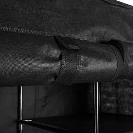 Ruhhy Opvouwbare Stoffen Kledingkast - XXL - 170x170 cm - Zwart