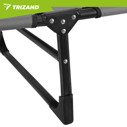 Trizand Opvouwbaar Tuinbed - 192 x 68 x 28 cm - 3-in-1 - Grijs