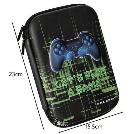 Kruzzel Uitvouwbaar Etui - Gamer Pad - 3D Design - 8.5" Tablet