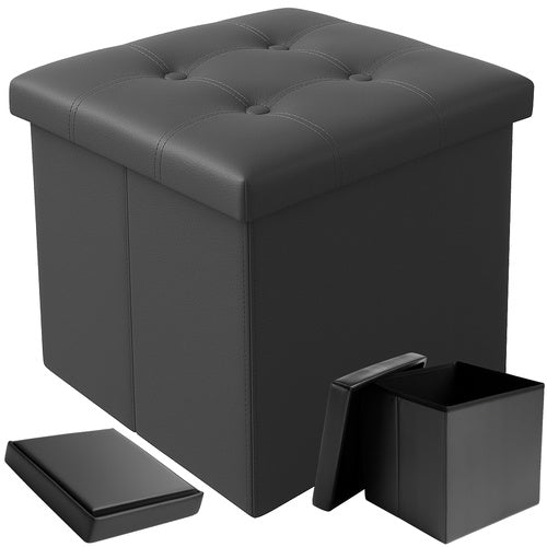 Poef met Opbergruimte – 39L – Grijs