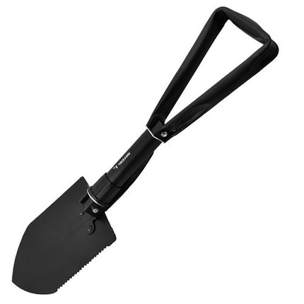 Trizand Opvouwbare Schep - 3-in-1 Sapper - Met Opberghoes - Zwart