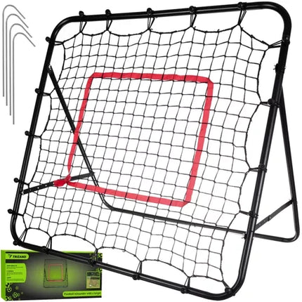 Trizand Voetbaldoel en Rebounder - 120 x 120 cm - Met Target