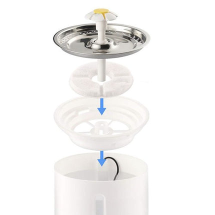 Purlov Waterfilter voor Drinkfonteinen - 6-delige Set - Voor Huisdieren