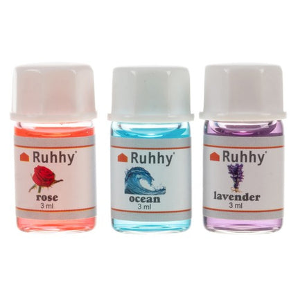 Ruhhy Aroma Diffuser & Luchtbevochtiger - 130ml - Met Vlam-effect - Zwart
