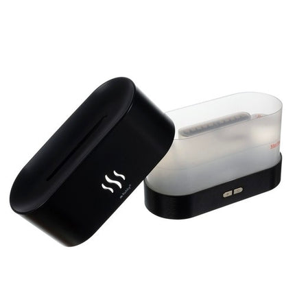 Ruhhy Aroma Diffuser & Luchtbevochtiger - 180ml - Met Vlam-effect - Zwart