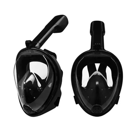 Trizand Full-Face Snorkelmasker - L/XL - 180 Graden Zicht - Zwart