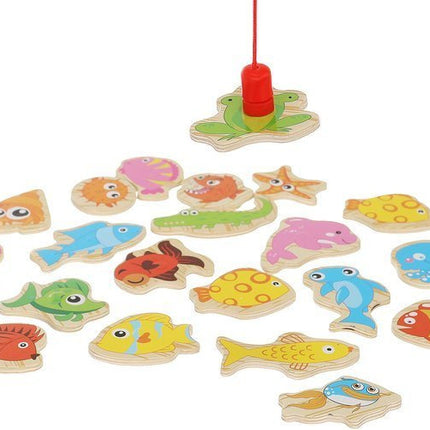 Kruzzel Magnetisch Visspel - Educatieve Houten Puzzel - 25-Delig