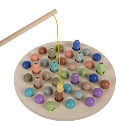 Kruzzel Magnetisch Visspel - Houten Educatief Vormenspel
