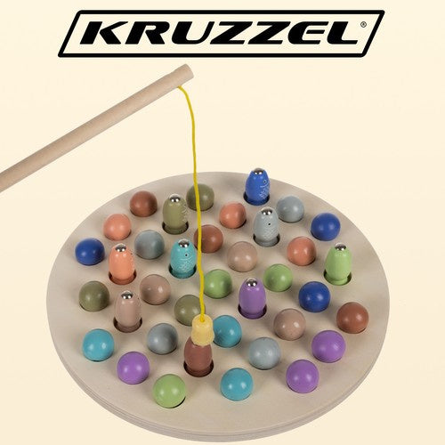 Kruzzel Magnetisch Visspel - Educatief Houten Spel