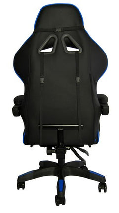 Dunmoon Gaming Chair - Ergonomisch - met Voetensteun - Zwart/Blauw