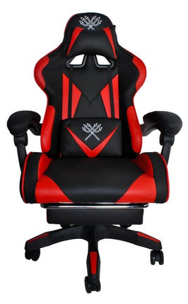 Dunmoon Gaming Chair - Ergonomisch - met Voetensteun - Zwart/Rood
