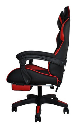 Dunmoon Gaming Chair - Ergonomisch - met Voetensteun - Zwart/Rood