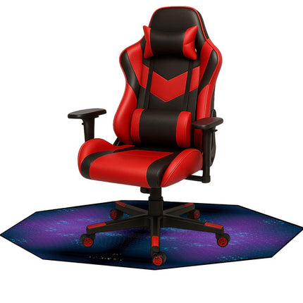 Dunmoon Gaming Mat - Achthoekig - 120 x 120 cm - Beschermmat voor Bureaustoel - Zwart