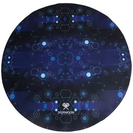 Dunmoon Gaming Mat - Rond - 120 cm - Beschermmat voor Bureaustoel - Zwart