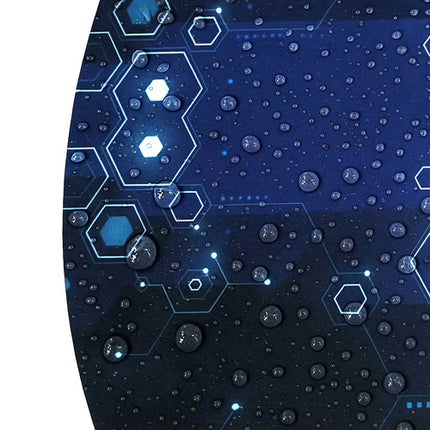 Dunmoon Gaming Mat - Rond - 120 cm - Beschermmat voor Bureaustoel - Zwart