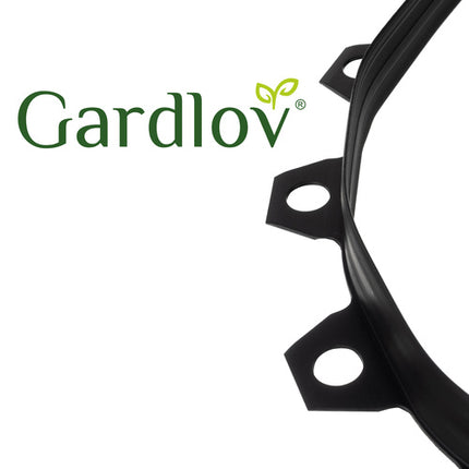 Gardlov Tuinrand - 4 cm x 10 m - Inclusief 20 Haringen - Zwart