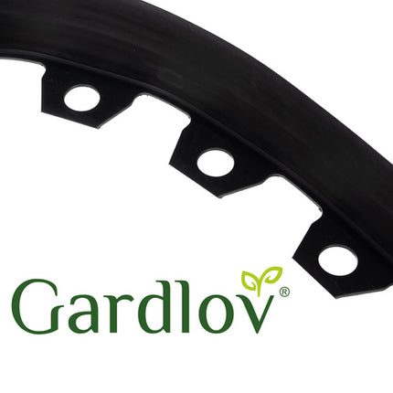 Gardlov Tuinrand - 6 cm x 10 m - Inclusief 20 Haringen - Zwart