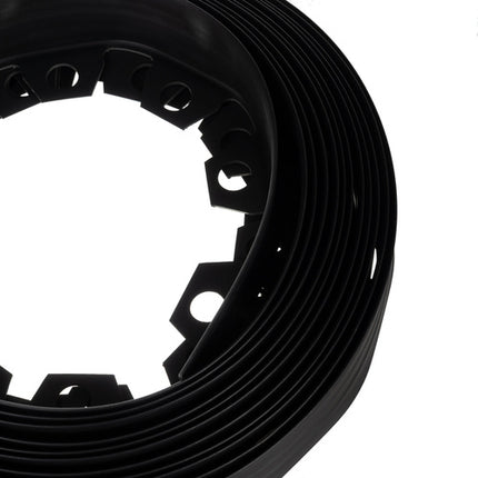 Gardlov Tuinrand - 6 cm x 10 m - Inclusief 20 Haringen - Zwart
