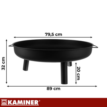 Kaminer Tuinhaard - 80 cm - Grote Vuurkorf - Hoogwaardig IJzer