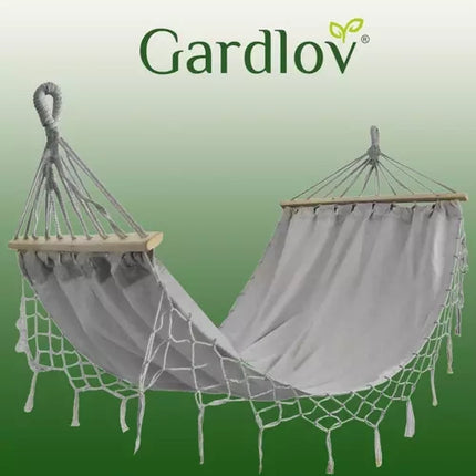 Gardlov Tuinhangmat - 200 x 100 cm - Grijs - Inclusief Opberghoes