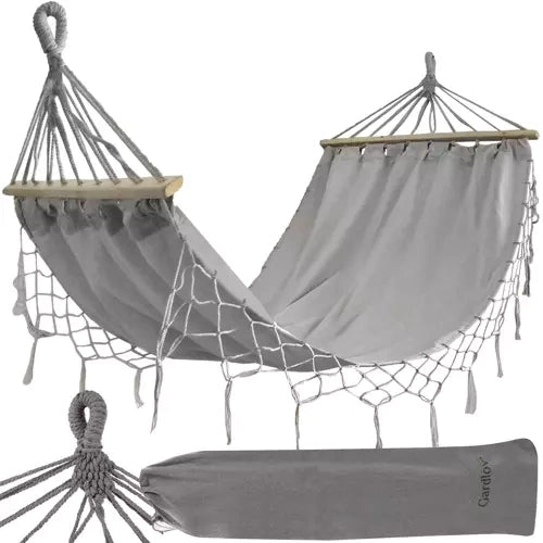 Gardlov Tuinhangmat - 200 x 100 cm - Grijs - Inclusief Opberghoes