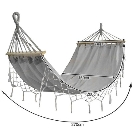 Gardlov Tuinhangmat - 200 x 150 cm - XXL Tweepersoons - Grijs - 250 kg