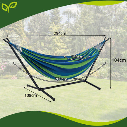 Gardlov Tuinhangmat met Standaard - 200 x 150 cm - Grijs - 200 kg