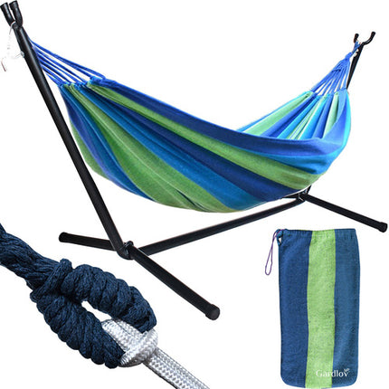 Gardlov Tuinhangmat met Standaard - 200 x 150 cm - Grijs - 200 kg