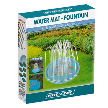 Kruzzel Watersproeimat - 150 cm - Opblaasbaar Fontein Zwembad