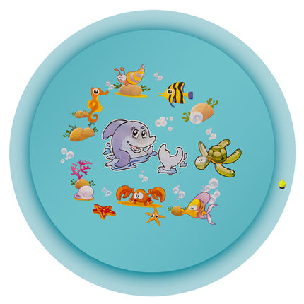 Kruzzel Watersproeimat - 150 cm - Opblaasbaar Fontein Zwembad