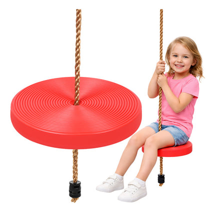 Kruzzel Ronde Schommel - Rood - Voor Binnen en Buiten