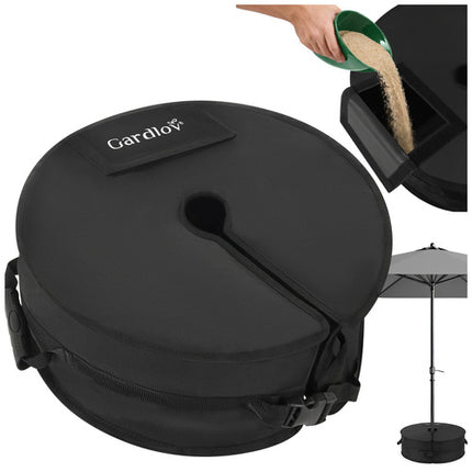 Gardlov Parasolvoet Gewicht - 40 kg - Zwart - Voor Parasols