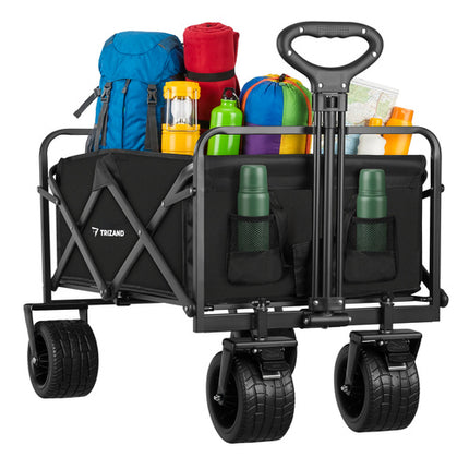 Gardlov Opvouwbare Transportwagen - 100 kg - Zwart