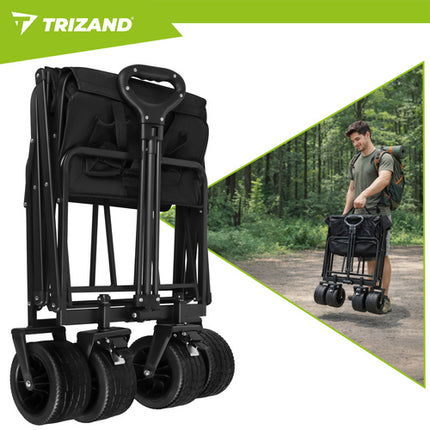 Gardlov Opvouwbare Transportwagen - 100 kg - Zwart