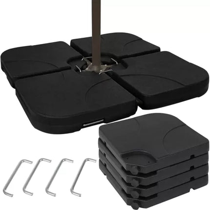 Gardlov Parasolvoet - 4 Delig - Vulbaar tot 60 Liter - Zwart