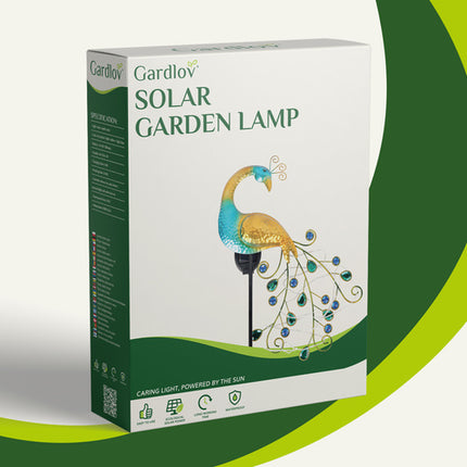 Gardlov Solar Pauw Tuinlamp - 40 LED's - Multicolor - IP44