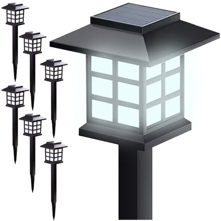 Gardlov Solar Tuinlampen - Set van 6 - LED - Koud Wit - IP44