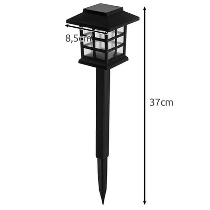 Gardlov Solar Tuinlampen - Set van 6 - LED - Koud Wit - IP44