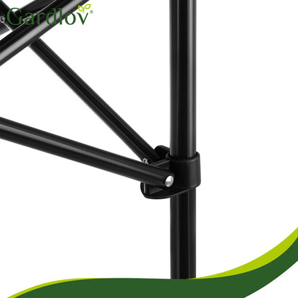 Gardlov Opvouwbare Campingtafel - 54 x 50,5 x 49,5 cm - 70 kg - Zwart
