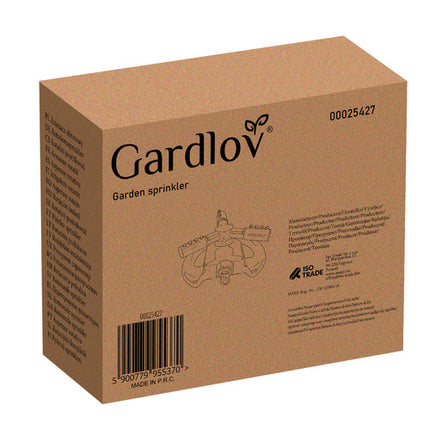 Gardlov 3-Armige Roterende Tuinsproeier - 360° - Zwart/Oranje