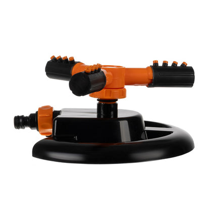 Gardlov 3-Armige Roterende Tuinsproeier - 360° - Zwart/Oranje