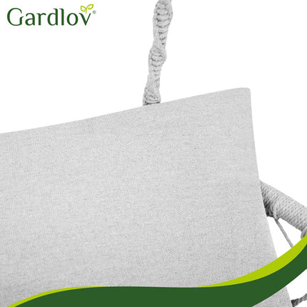 Gardlov Tuinkussenset voor Dubbele Schommel - Grijs - 3-Delig