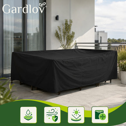 Gardlov Tuinmeubelhoes - 205 x 160 x 70 cm - Waterdicht - Zwart