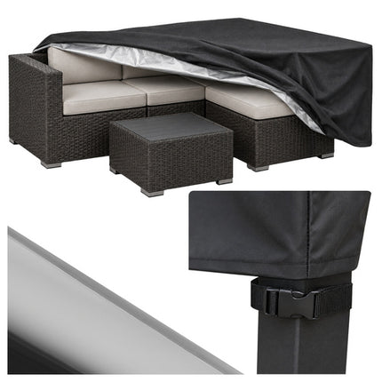 Gardlov Tuinmeubelhoes - 205 x 160 x 70 cm - Waterdicht - Zwart