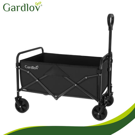 Gardlov Opvouwbare Tuinwagen - 90 Liter - 100 kg - Zwart