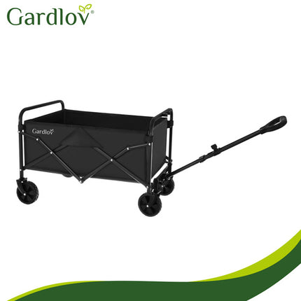 Gardlov Opvouwbare Tuinwagen - 90 Liter - 100 kg - Zwart