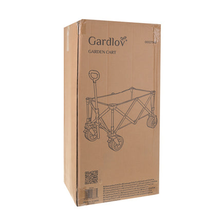 Gardlov Opvouwbare Transportwagen - 150L - 200 kg - Zwart