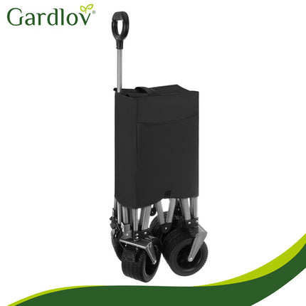 Gardlov Opvouwbare Transportwagen - 150L - 200 kg - Zwart